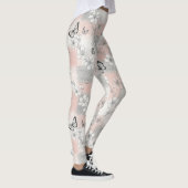 Leggings Fleur d'Élégant Papillon (3) (Droite)