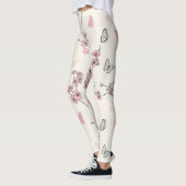 Leggings Fleur d'Élégant Papillon (9) (Gauche)