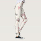 Leggings Fleur d'Élégant Papillon (9) (Droite)