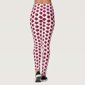 Leggings Fleur d'Hibiscus rouge (Dos)