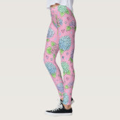 Leggings Fleur d'hortensia (Gauche)