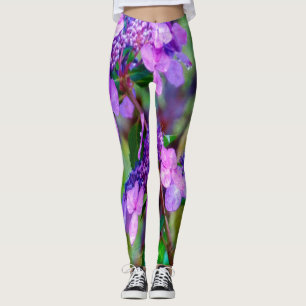 Leggings Fleur d'hortensia Violet Twist and Shout