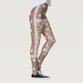 Leggings Fleur d'illustration Rose sauvage Vintage (Droite)