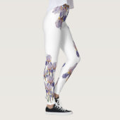Leggings Fleur d'iris peinte à l'aquarelle (Droite)