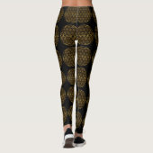 Leggings Fleur d'or mousseux de la vie (Dos)