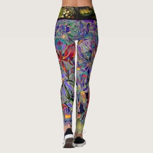 Leggings Fleur d'orchidée de Boho (Dos)