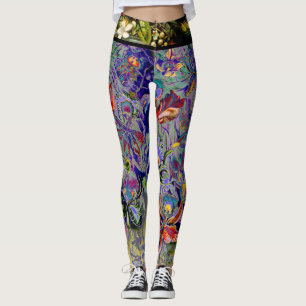 Leggings Fleur d'orchidée de Boho