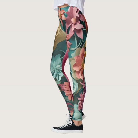 Leggings Fleur éclate Flore Explosion Leger (Gauche)
