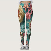Leggings Fleur éclate Flore Explosion Leger (Devant)