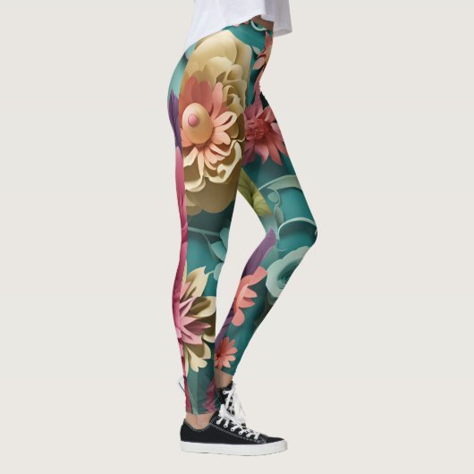 Leggings Fleur éclate Flore Explosion Leger (Droite)