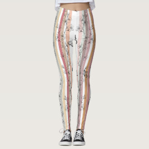 Leggings Fleur Élégante de Papillon (10)