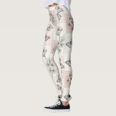 Leggings Fleur Élégante de Papillon (8) (Gauche)