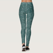 LEGGINGS FLEUR FANÉE SHAPER VERT-FONCÉ (Dos)