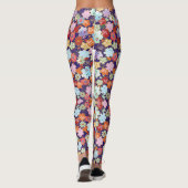 Leggings Fleur, feuilles et design (Dos)