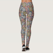 Leggings Fleur Fleurit & Fleurs en Corail, Bleu & Vert (Dos)