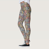 Leggings Fleur Fleurit & Fleurs en Corail, Bleu & Vert (Gauche)