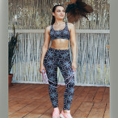 Leggings Fleur foncée bleue pratique 