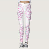 Leggings Fleur géométrique abstraite (Devant)