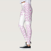 Leggings Fleur géométrique abstraite (Gauche)