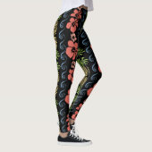 Leggings Fleur Hibiscus À L'Ananas (Droite)