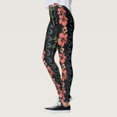 Leggings Fleur Hibiscus À L'Ananas (Gauche)