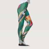 Leggings Fleur Iris colorée (Droite)