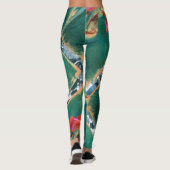 Leggings Fleur Iris colorée (Dos)