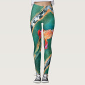 Leggings Fleur Iris colorée (Devant)