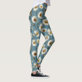 Leggings Fleur marguerite en bleu incomparable (Droite)
