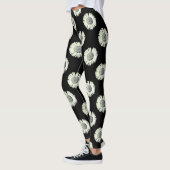 Leggings Fleur marguerite Motif mignonne Fille tendance Bla (Gauche)