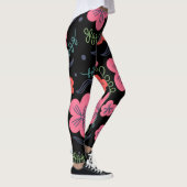 Leggings Fleur motif coloré belle (Droite)
