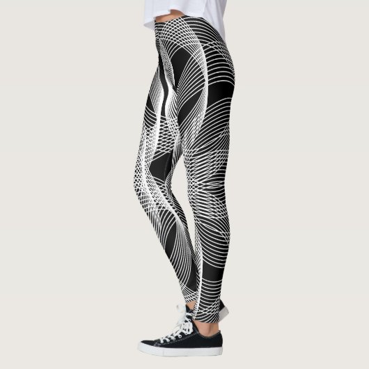 Leggings Fleur noire (Gauche)