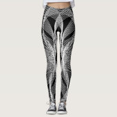 Leggings Fleur noire (Devant)