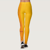 Leggings Fleur orange (Dos)