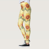 Leggings Fleur orange (Gauche)