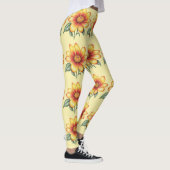 Leggings Fleur orange (Droite)