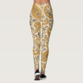 Leggings Fleur orange brûlée Paisley  (Dos)