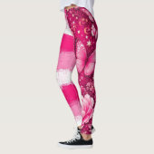 Leggings Fleur Papillon Rose (Gauche)