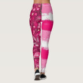 Leggings Fleur Papillon Rose (Dos)