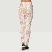 Leggings Fleur pastel rétro (1) (Dos)