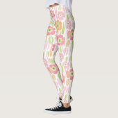 Leggings Fleur pastel rétro (1) (Gauche)