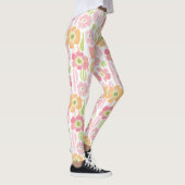 Leggings Fleur pastel rétro (1) (Droite)