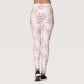 Leggings Fleur pastel rétro (4) (Dos)
