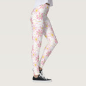 Leggings Fleur pastel rétro (4) (Droite)