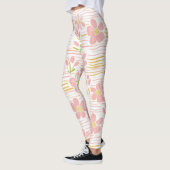 Leggings Fleur pastel rétro (6) (Gauche)