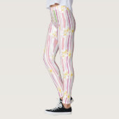 Leggings Fleur pastel rétro (9) (Gauche)