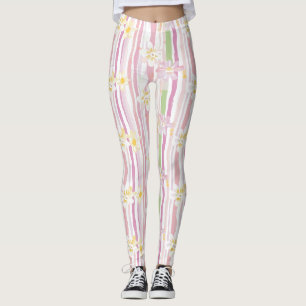 Leggings Fleur pastel rétro (9)
