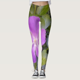 Leggings Fleur pourpre