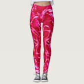 Leggings fleur rose (Devant)