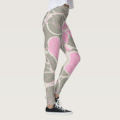 Leggings Fleur Rose Abstraite (Droite)